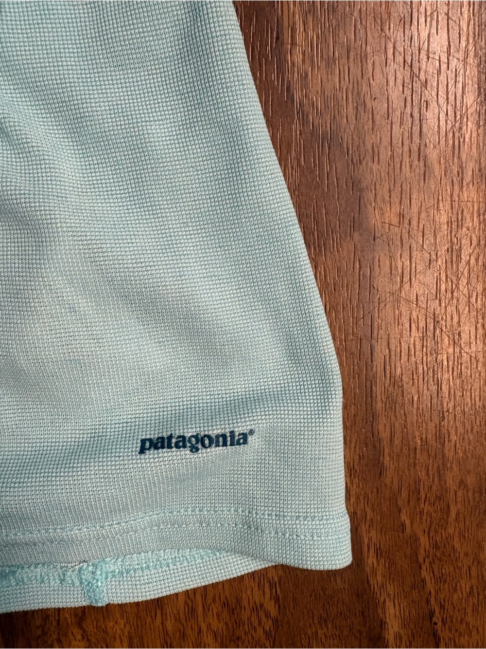 Patagonia Women’s Light Aqua Long Sleeve Tee